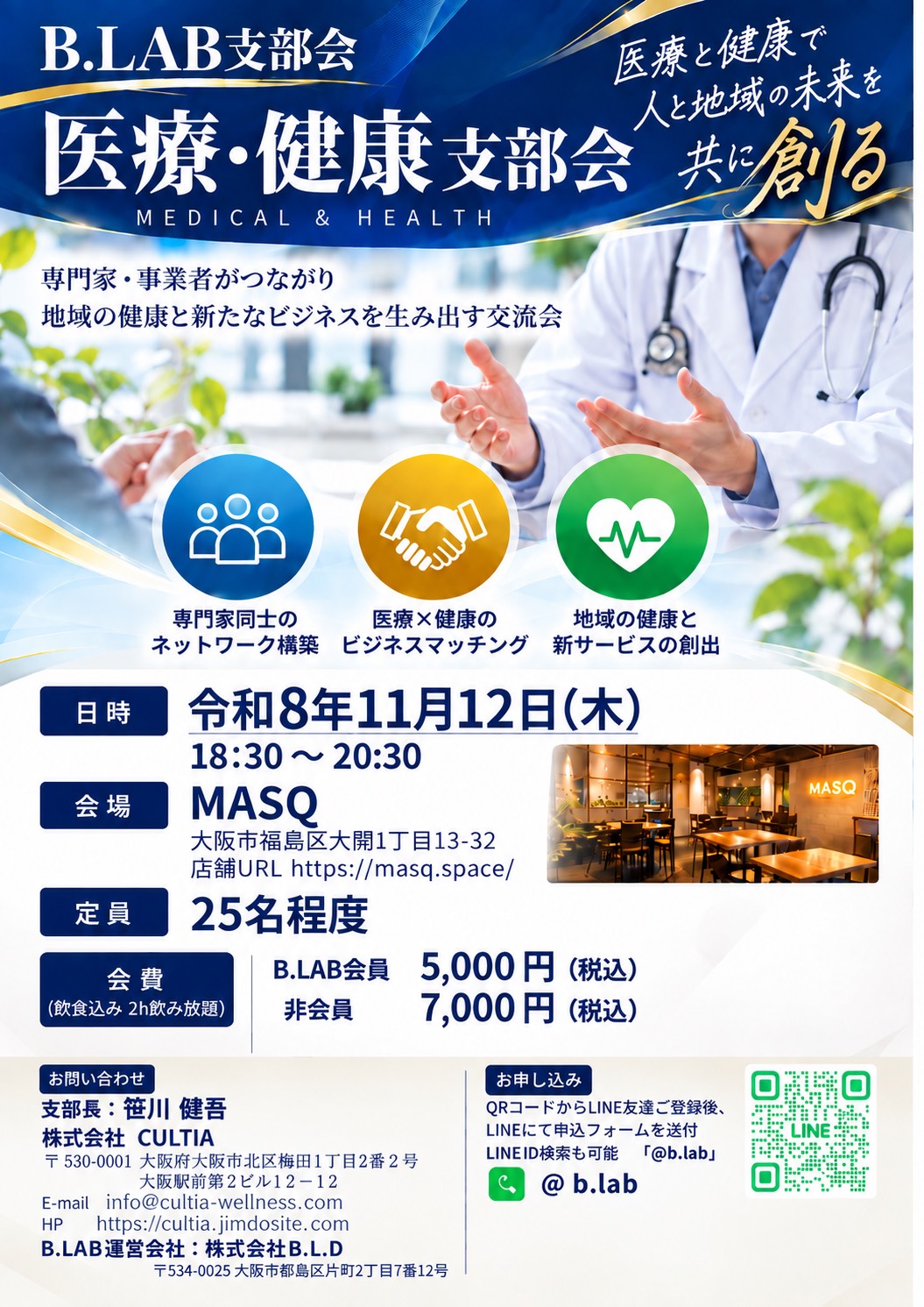 医療・健康支部会の開催案内